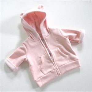 babyGap Cute Pink Full-Zip Hoodie, 0-3 Mo